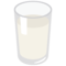 Glass of Milk emoji on Google